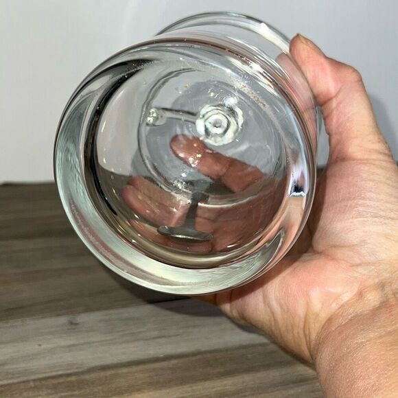 Lidded Jam Jelly Dish With Spoon  And Lid Vintage Heritage Glass Table Service - Picture 8 of 8